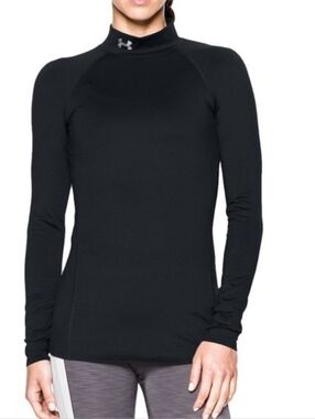 Under Armor Coldgear Infrared Evo Mock Neck Top Small Black